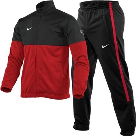 nike jogginganzug herren rot schwarz